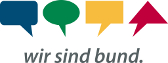 öffnet neues Fenster: Logo der Website wir sind bund.